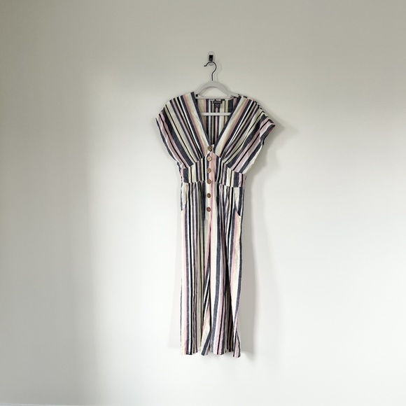 M Multi-coloured Stripe Romper - Picture 3 of 5